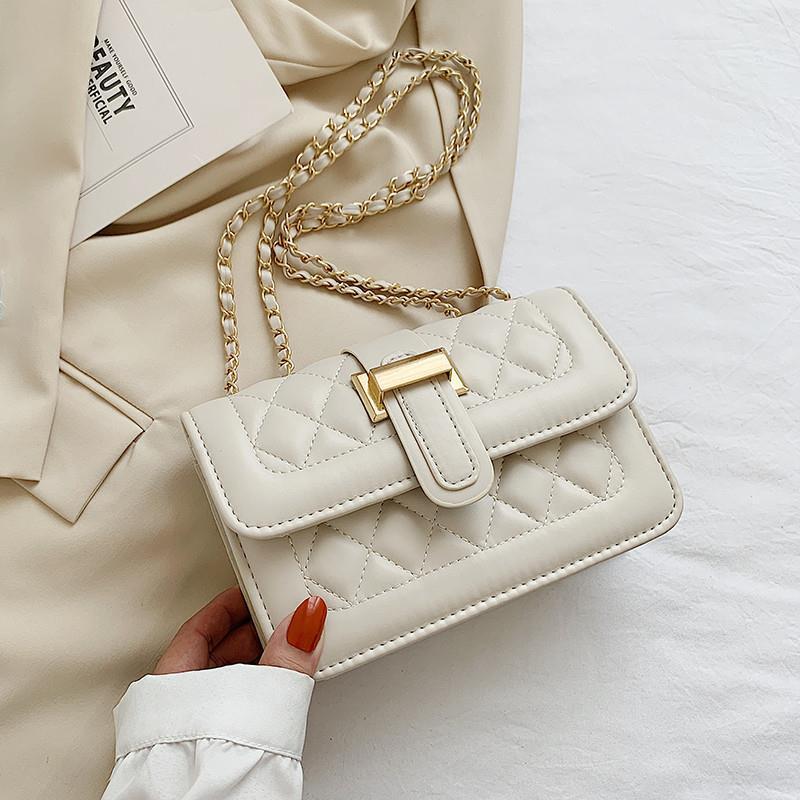 Fashion Chain Crossbody Casual Texture Handbag Shoulder Bag