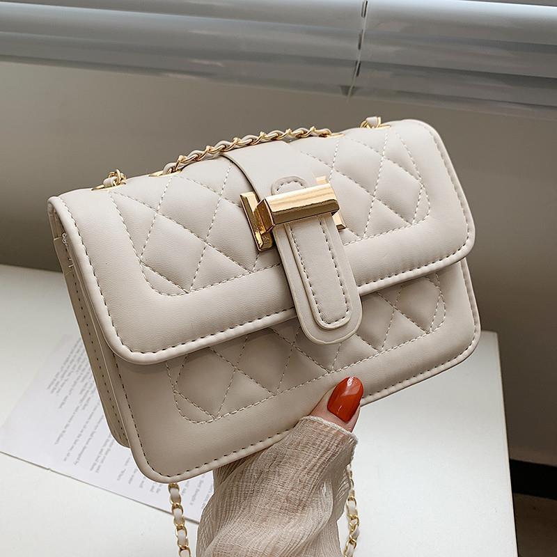 Fashion Chain Crossbody Casual Texture Handbag Shoulder Bag
