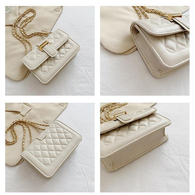 Fashion Chain Crossbody Casual Texture Handbag Shoulder Bag
