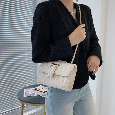 Fashion Chain Crossbody Casual Texture Handbag Shoulder Bag
