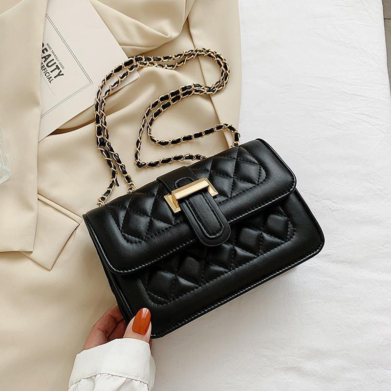 Fashion Chain Crossbody Casual Texture Handbag Shoulder Bag